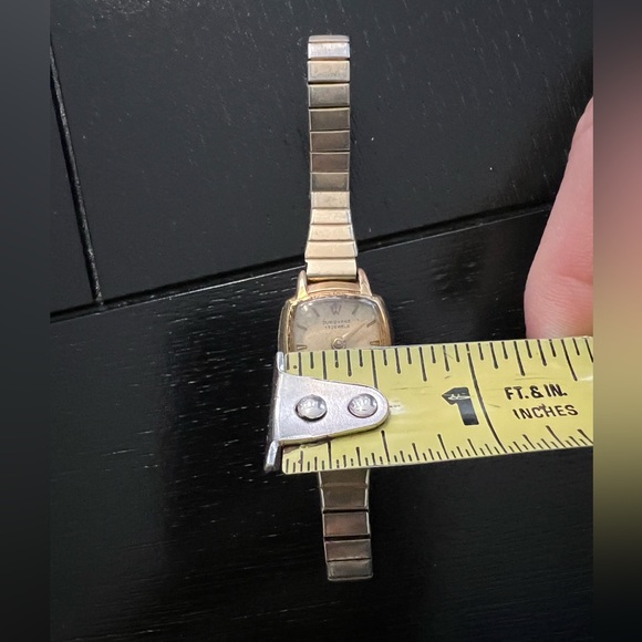 Vintage Gold & Silver Expansion Stretchy Band Wrist Watch Unisex Adult Unique - Picture 2 of 16